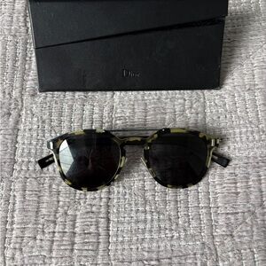 Dior Black and Green Patterned Sunglasses